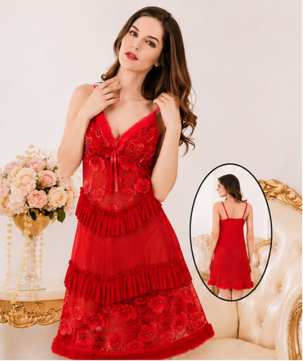Rosa Rossa Tiered Babydoll
