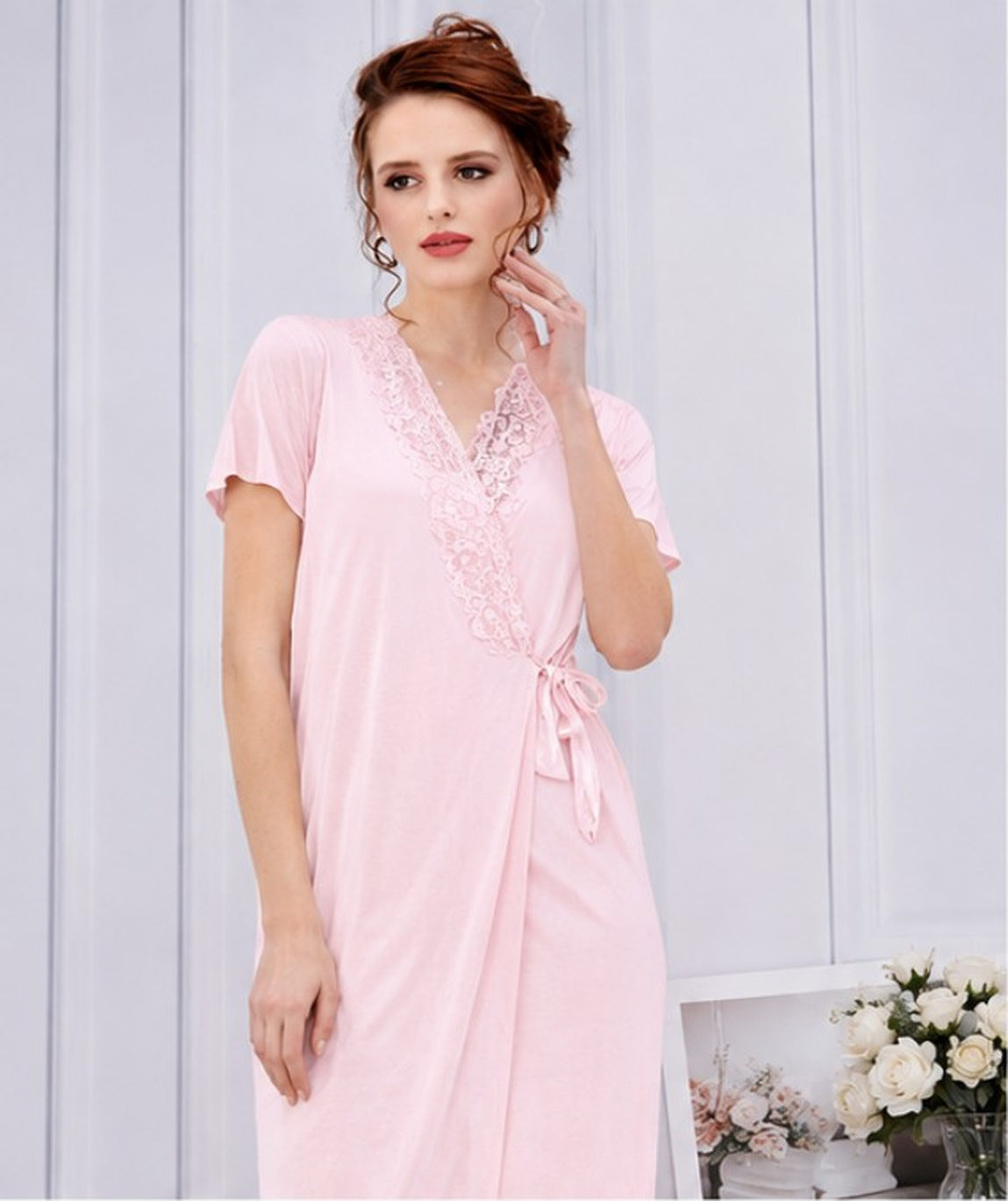 Rosa Tenera Robe & Gown Set
