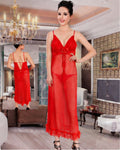 Notte Rossa Lattice-Back Gown