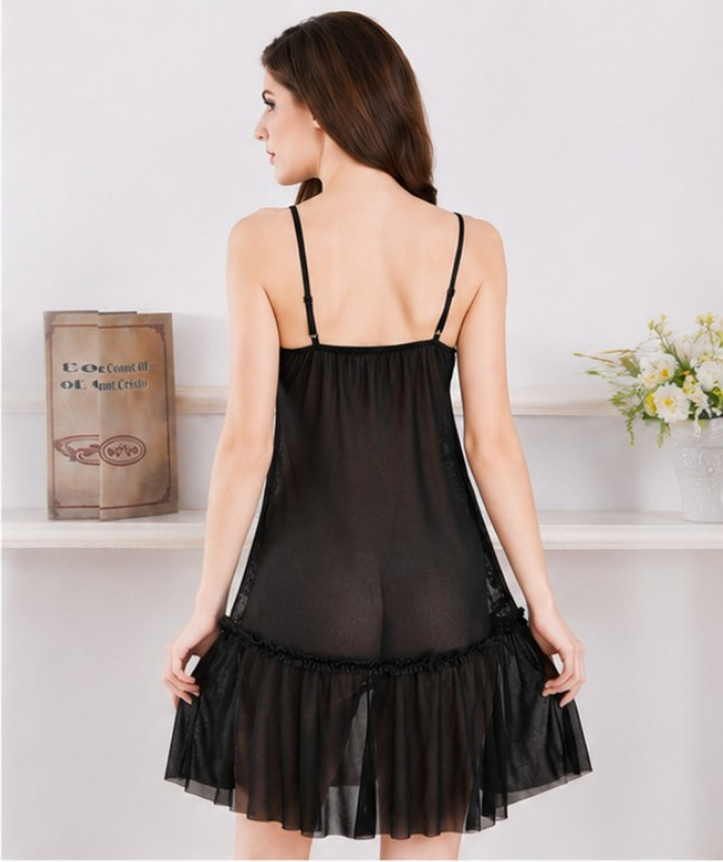 Fiocco Nero Ruffle Babydoll