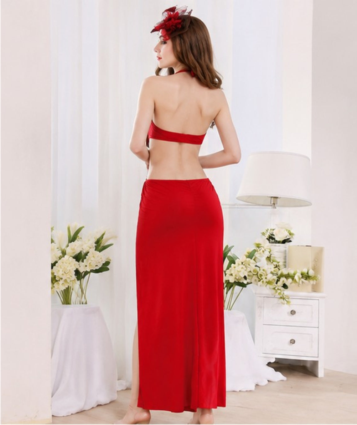 Fiamma Rossa Halter Skirt Set