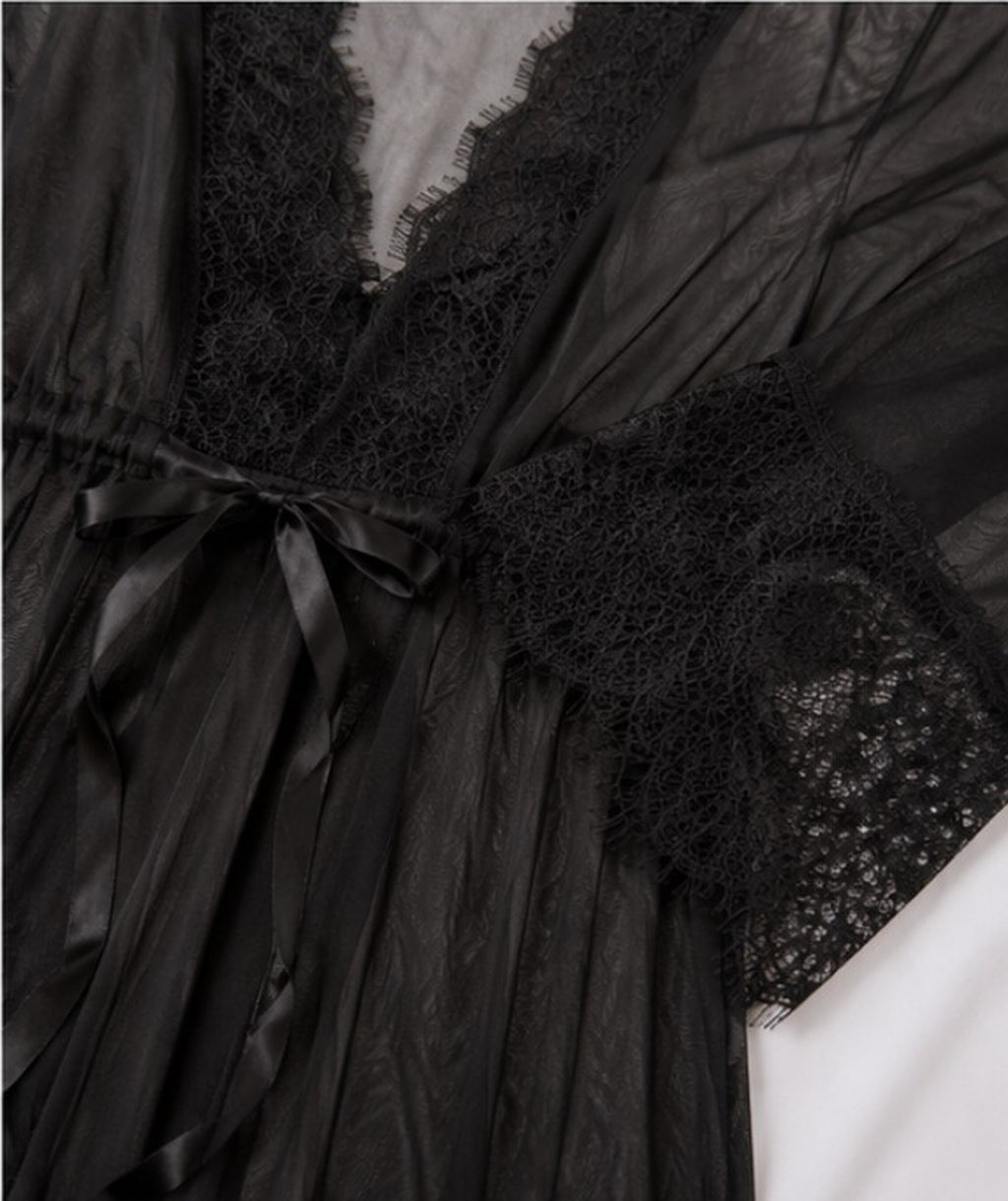 Notte Velata Mesh Robe Set