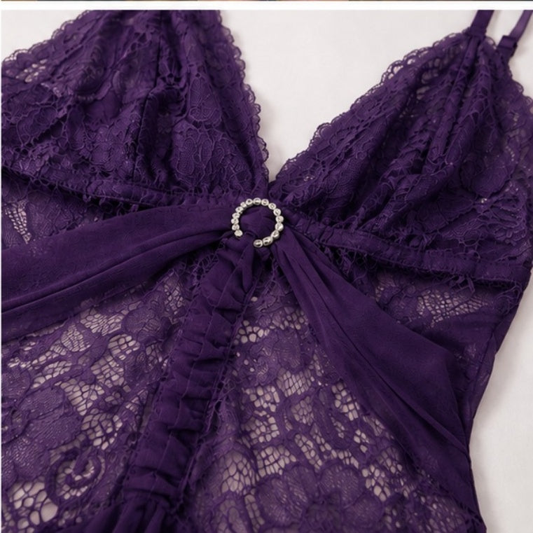 Ring Sheer Lace Babydoll