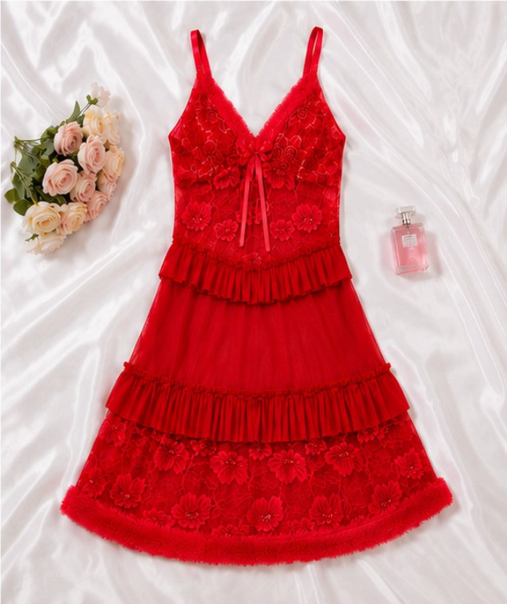 Rosa Rossa Tiered Babydoll