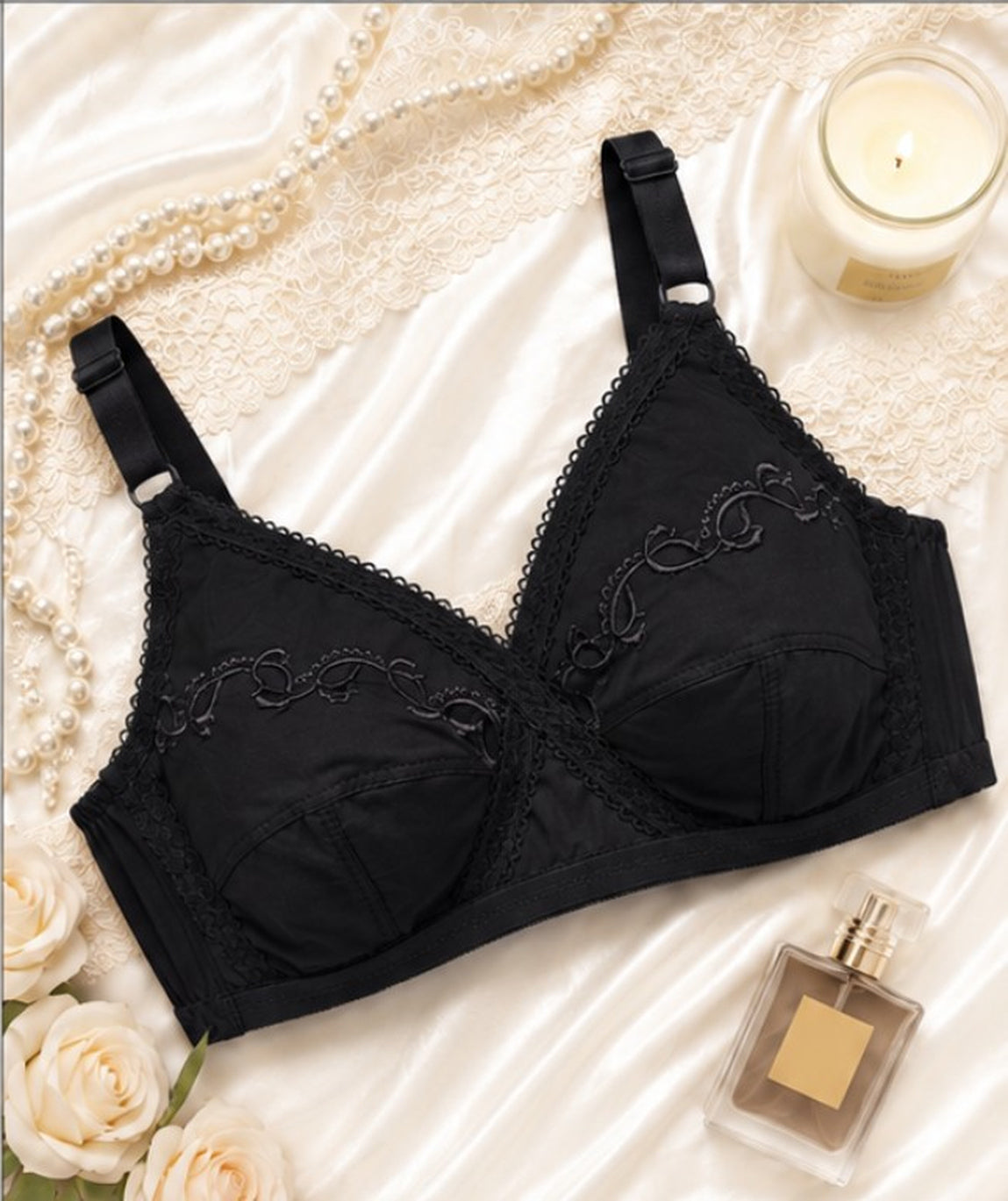X Over Cotton Bra