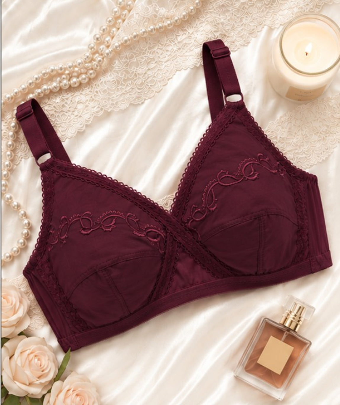 X Over Cotton Bra