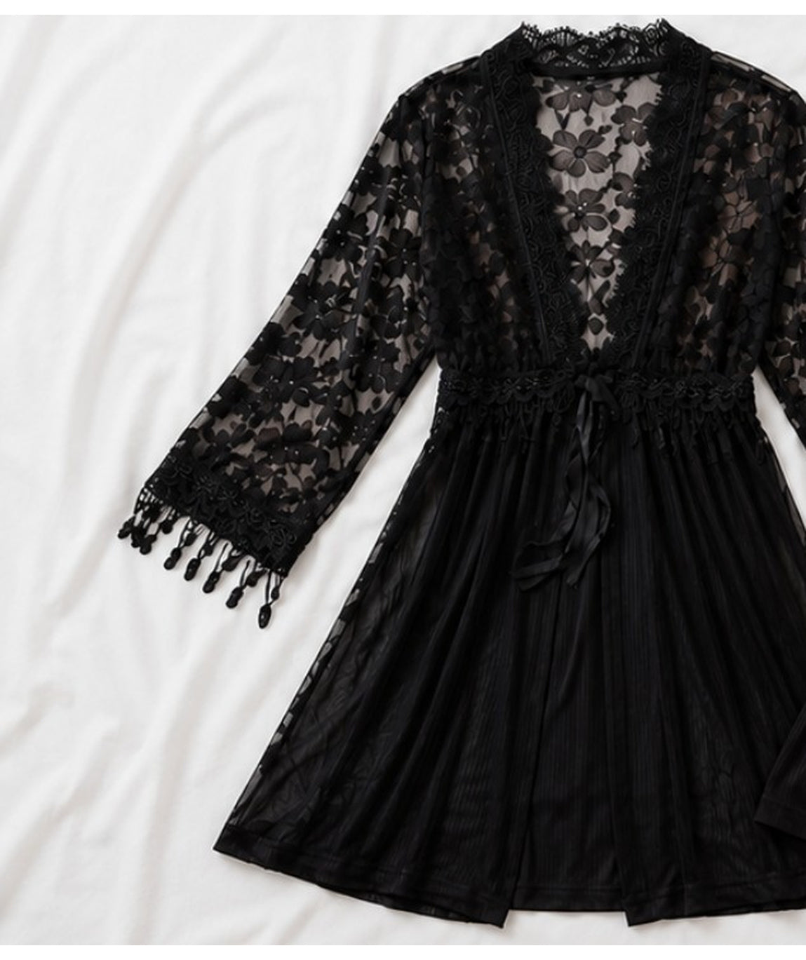 Bordeaux Nappa Robe Set