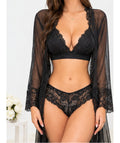 Trio Nero Lace Set