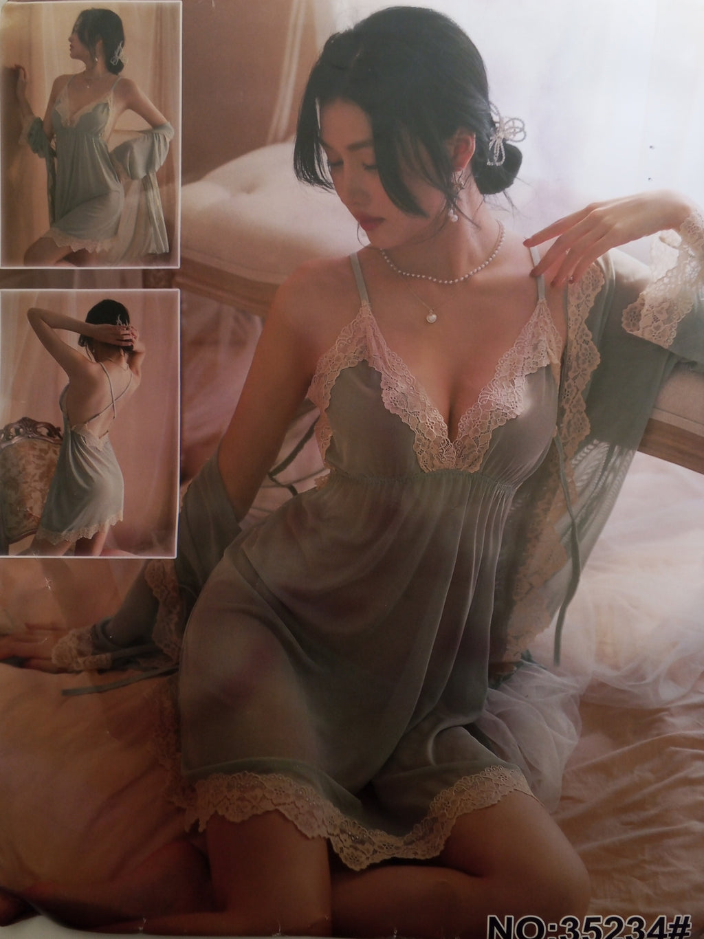 Incrocio Nero Robe Set