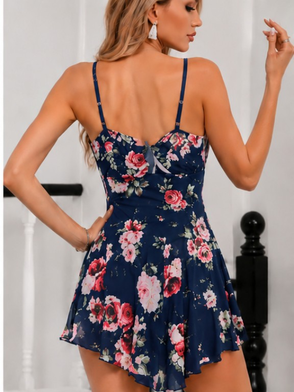 Floral Lace Babydoll Nightdress