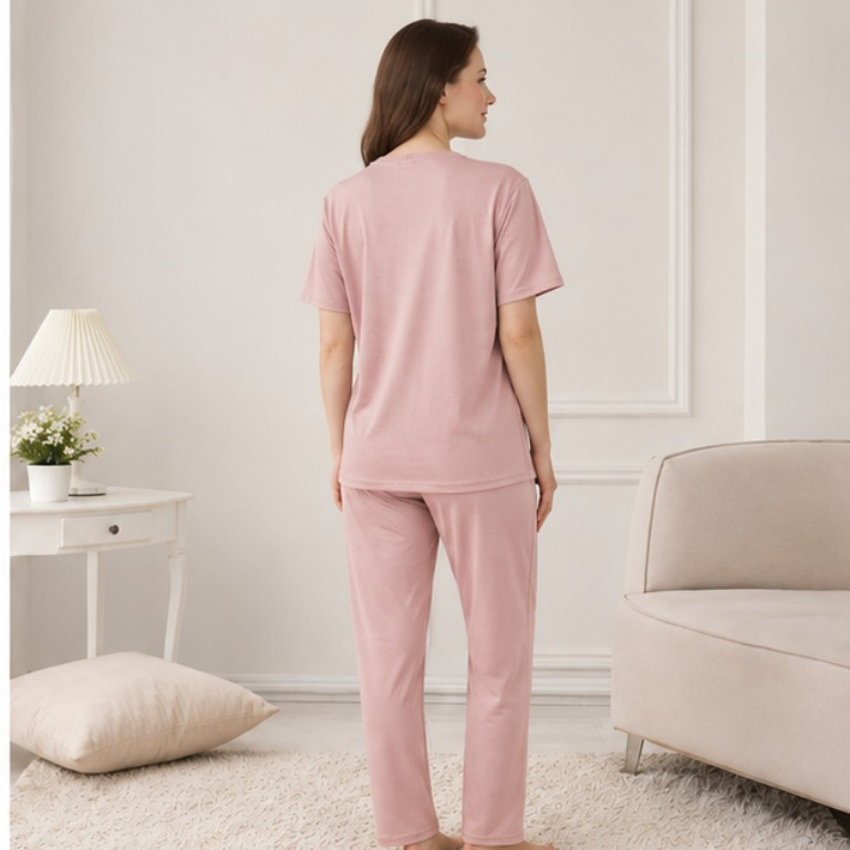 Bold Letter Graphic Pajama Set