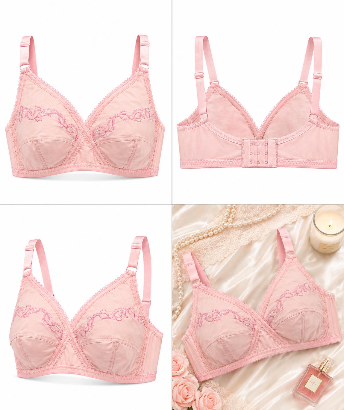 X Over Cotton Bra