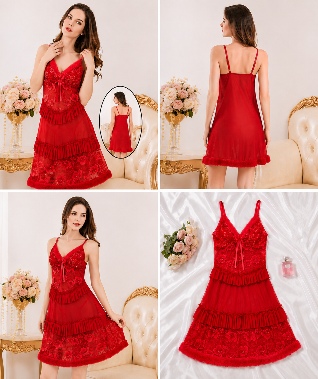 Rosa Rossa Tiered Babydoll