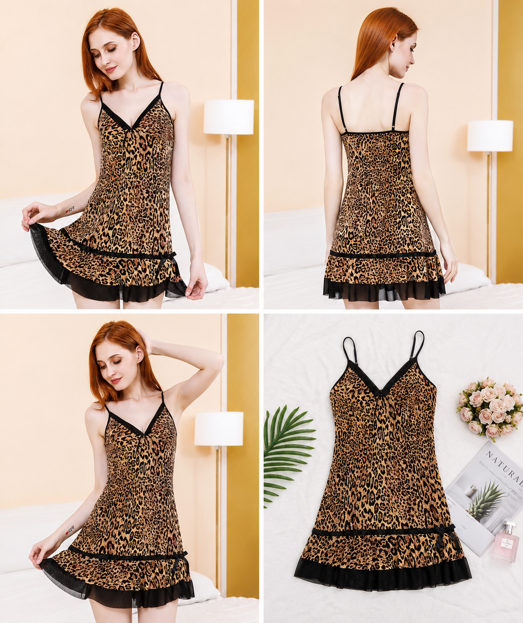 Selvaggia Leopard Slip