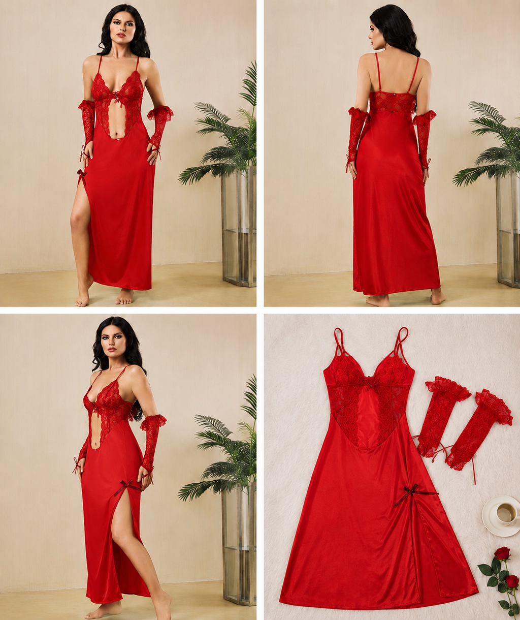 Passione Rossa Cut-Out Gown