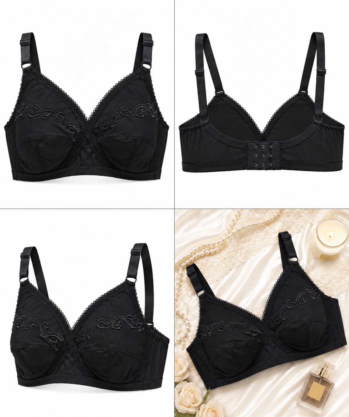 X Over Cotton Bra