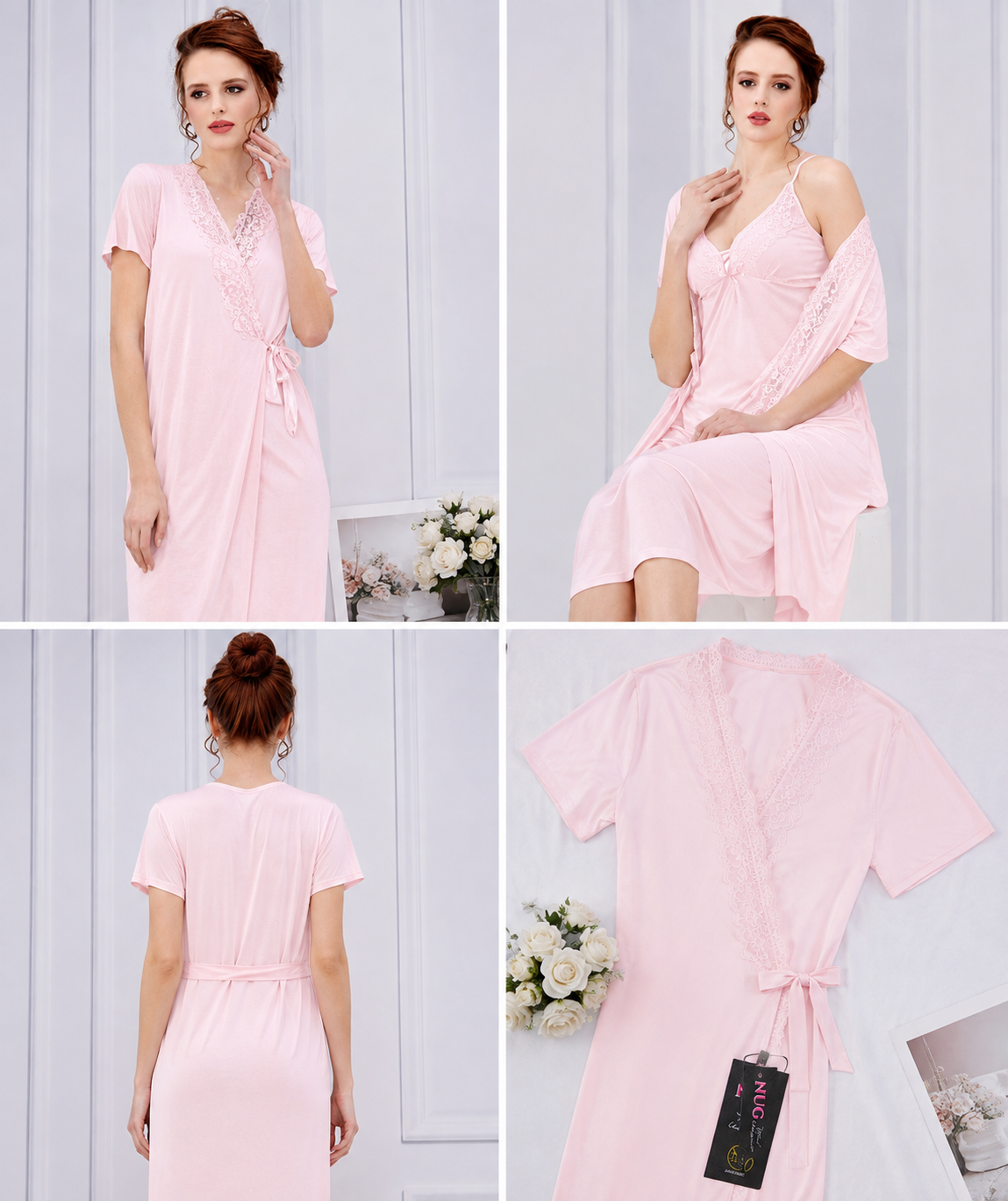 Rosa Tenera Robe & Gown Set