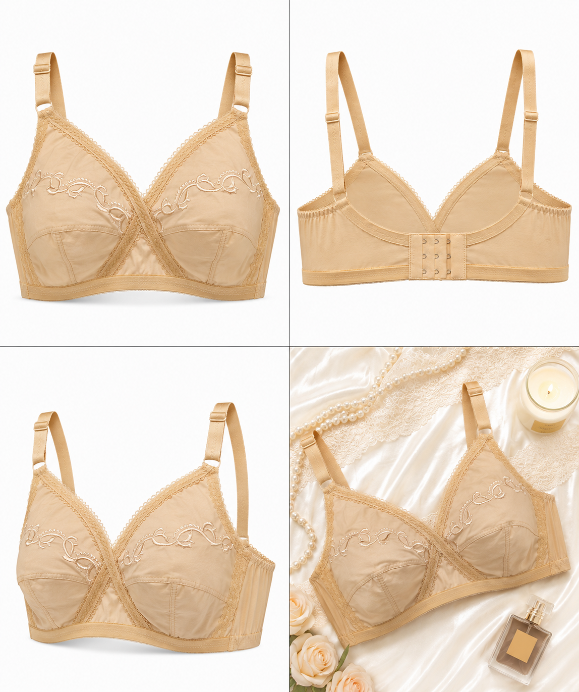 X Over Cotton Bra
