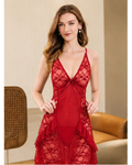 Red Lace Nightdress #6734